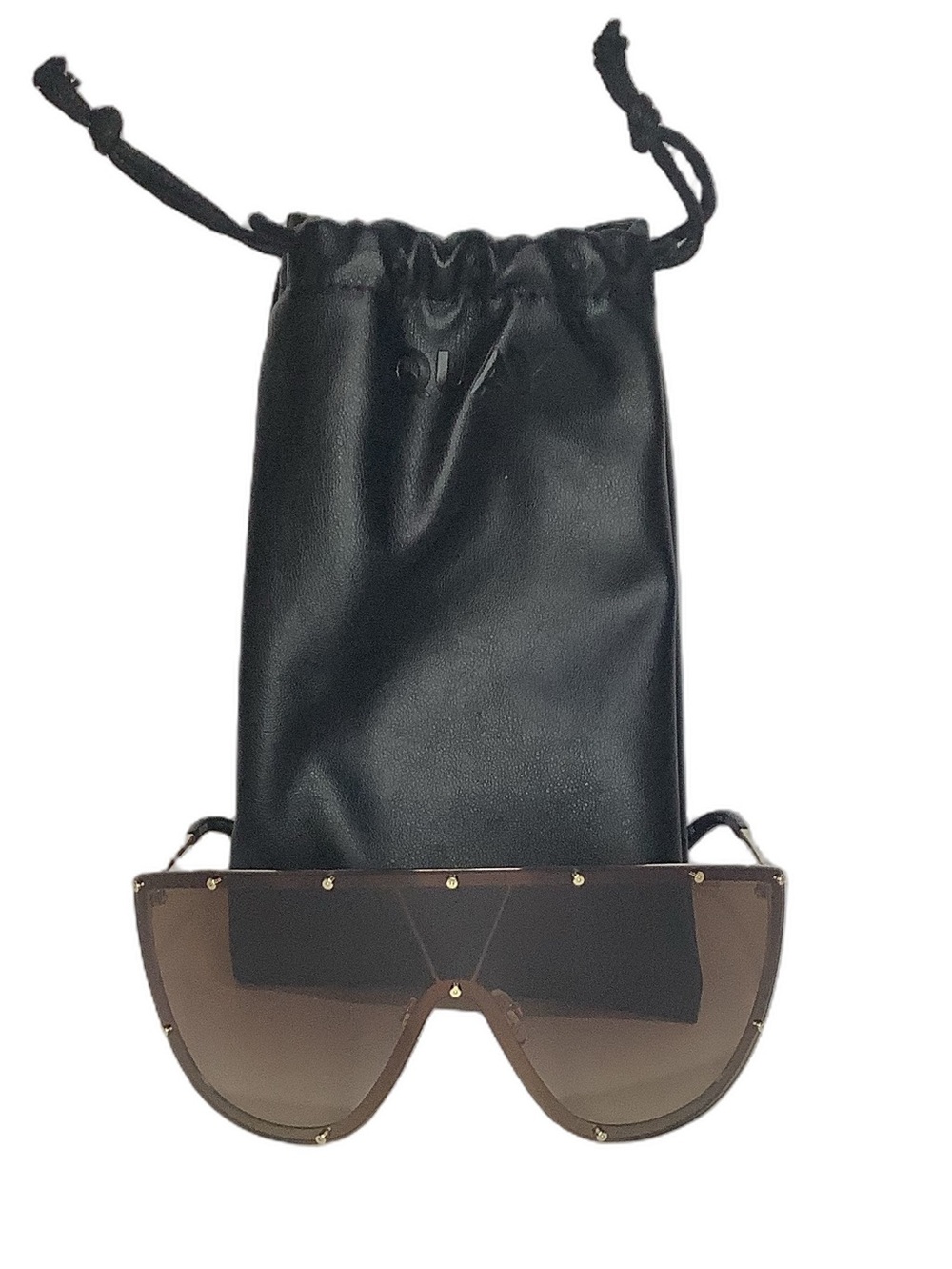 Quay Australia ON SET Oversized Wrap Shield Sunglasses New - Picture 3 of 5